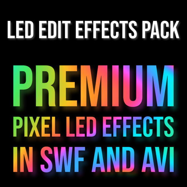 Pixel LED Effects Download Pack — 1850+ SWF & AVI animations for LED Edit