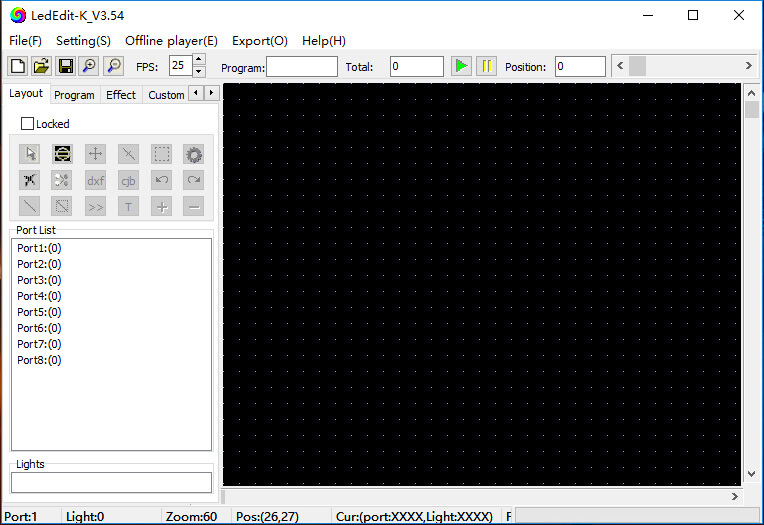 LED Edit 2020 Software Interface